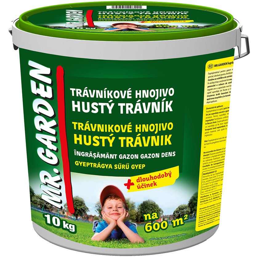 Trávníkové hnojívo Hustý trávník Mr. Garden 10 kg BAUMAX