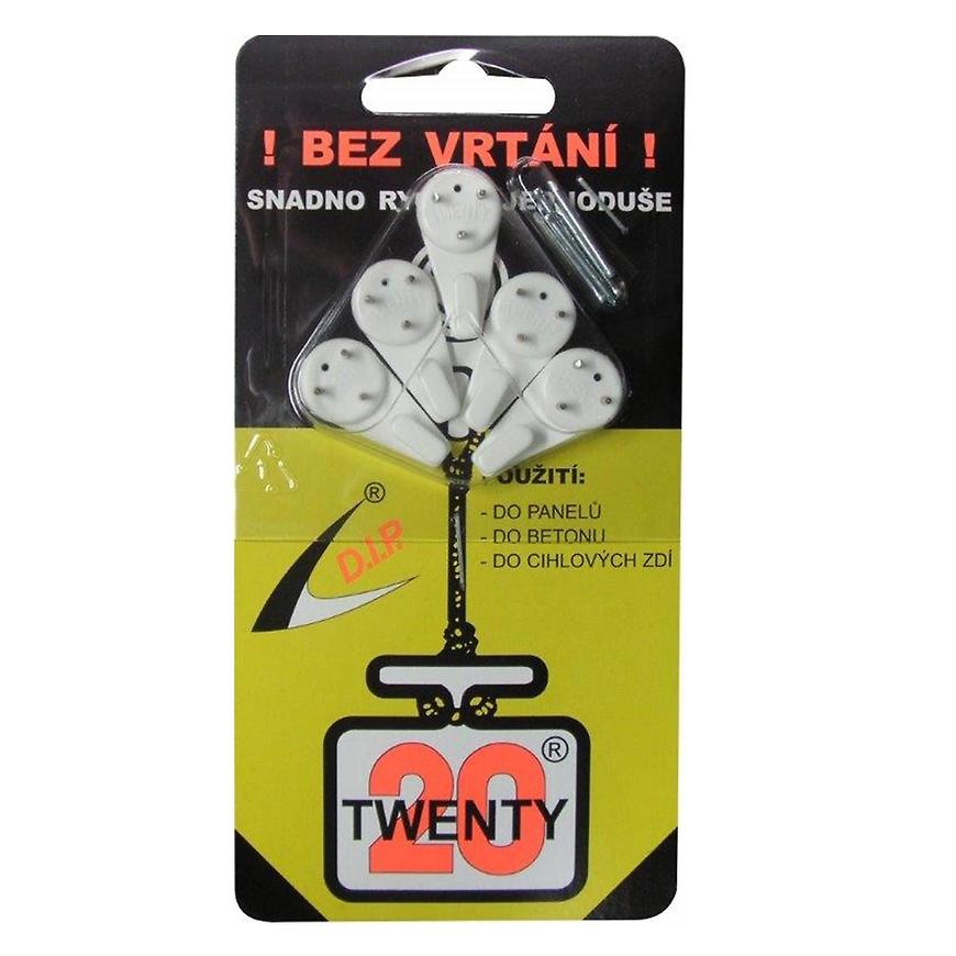 Twenty háček – Universal - 5 ks v blistru BAUMAX