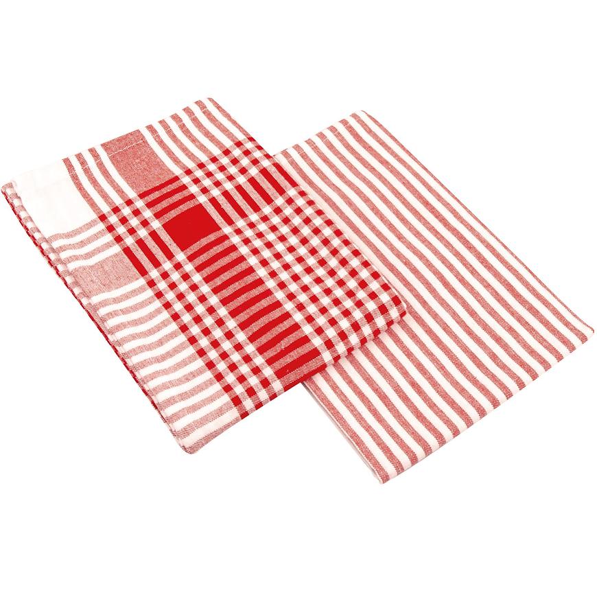 Utěrka Viola 45x70 červená set 2 ks VESNA