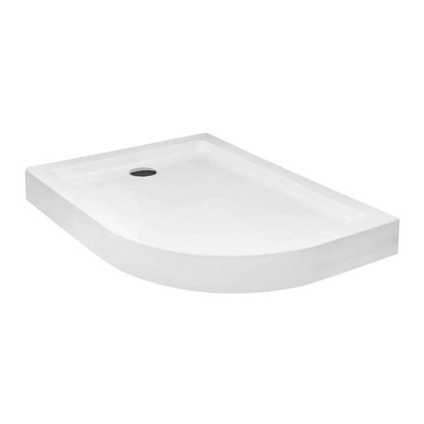 Vanička čtvrtkruhová Saturn 100/80/4/16 levá BESCO