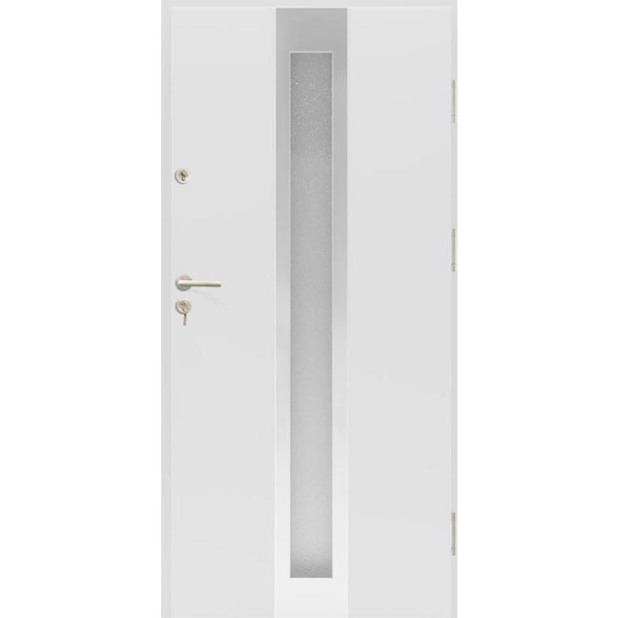 Vchodové dveře Grenada 01 90P bílé otevírané ven BAUMAX