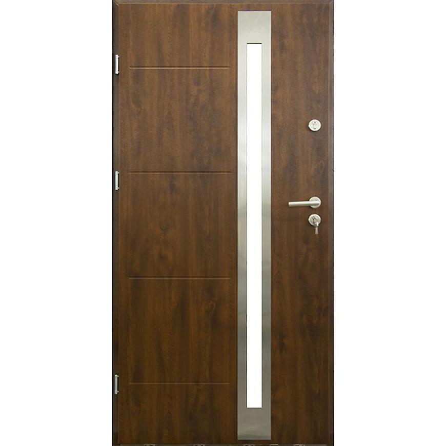 Vchodové dveře Ibiza 90L ořech 55 BAUMAX