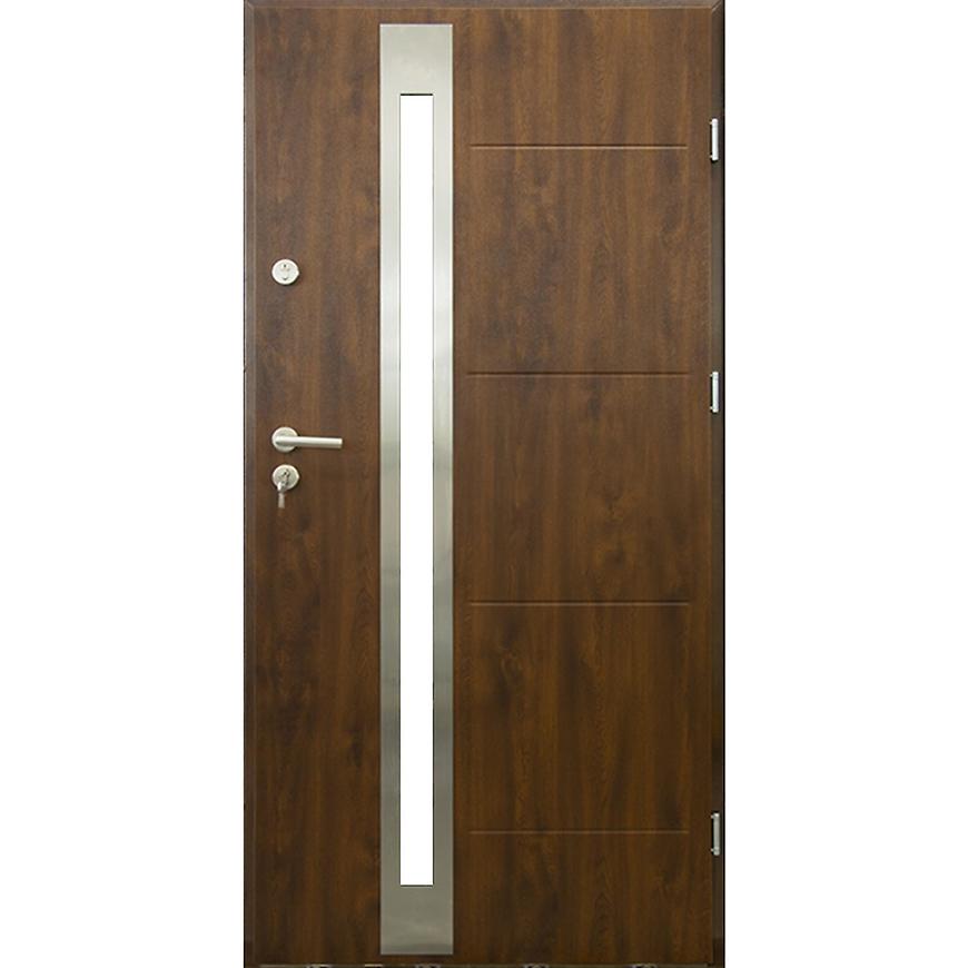 Vchodové dveře Ibiza 90P ořech 55 BAUMAX