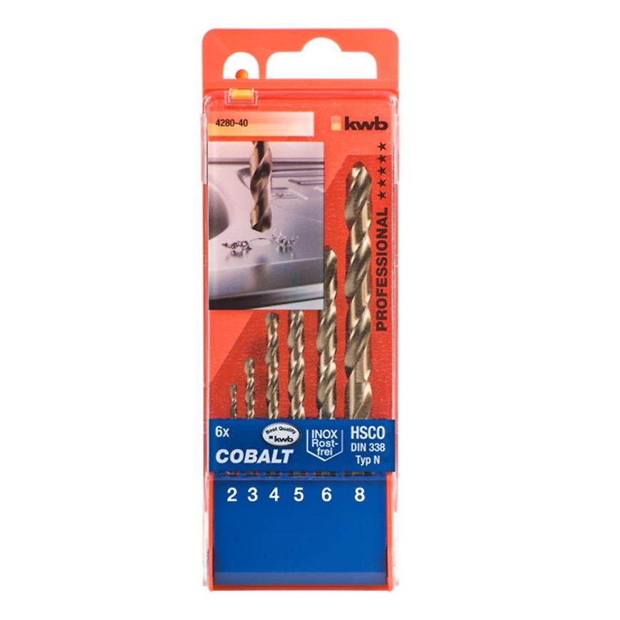 Vrtáky kobalt HSS CO 2 - 8 kass. 6 ks BAUMAX