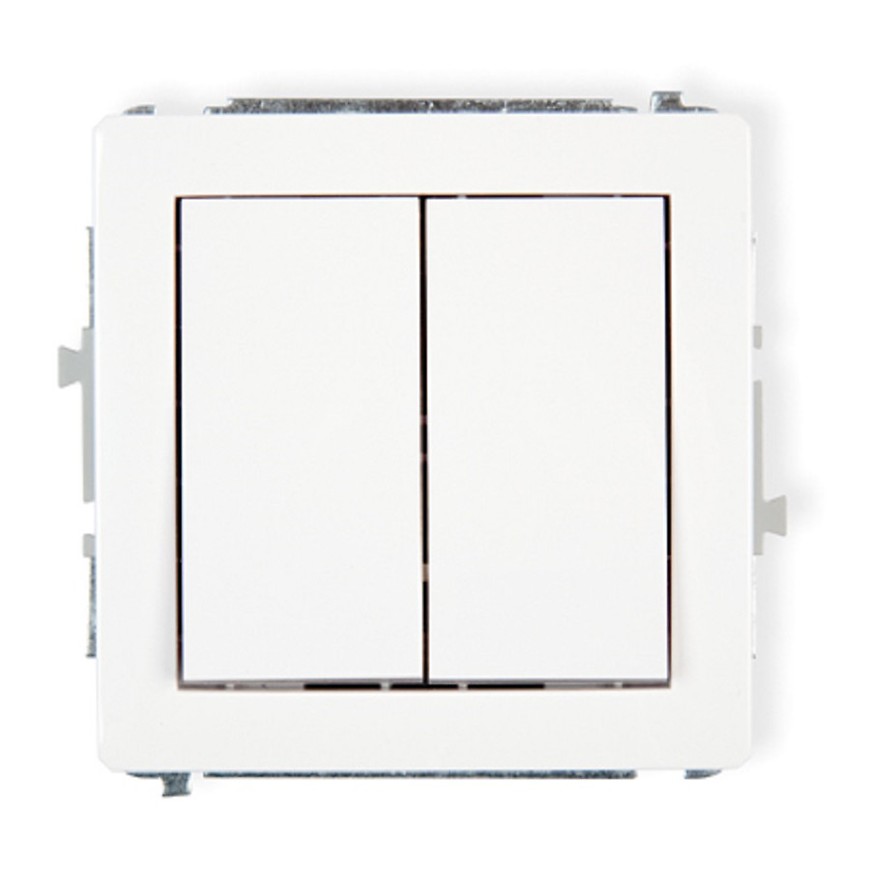 Vypínač dvojitý d dwp-2 bílý BAUMAX