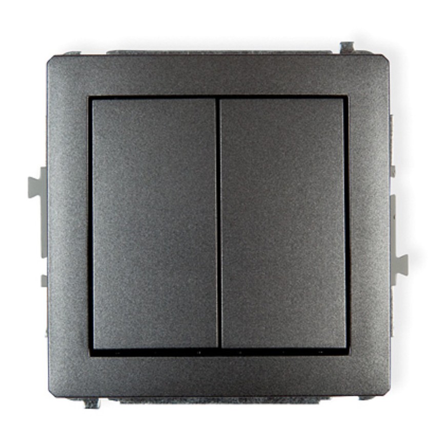 Vypínač dvojitý d dwp-2 grafit BAUMAX