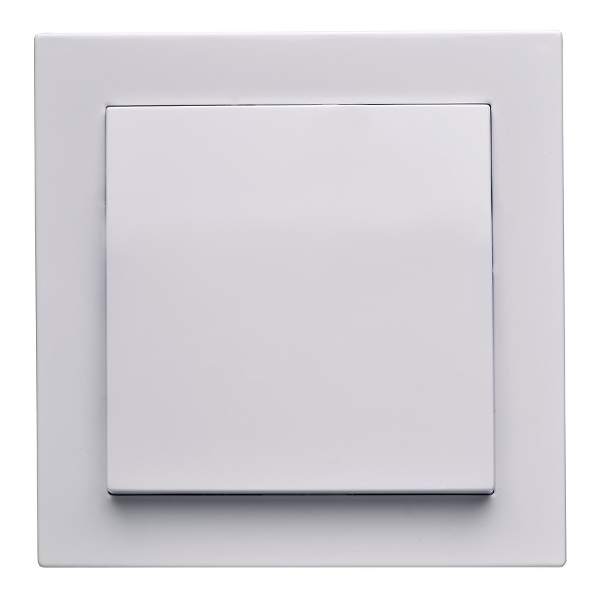 Vypínač jednopólový Cubus bílý 28500       TESLA