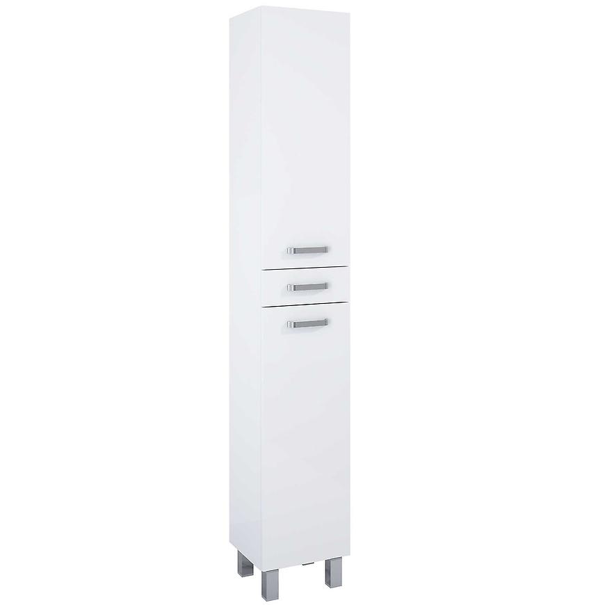 Vysoká skříňka Uno 30 2D 1S white BAUMAX