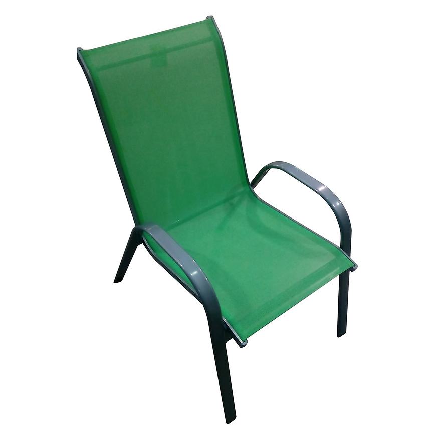 Zahradní křeslo zelené k3015f-1 BAUMAX
