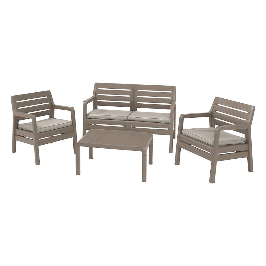 Zahradní souprava Delano 2+1+1 Cappuccino 17201088 BAUMAX