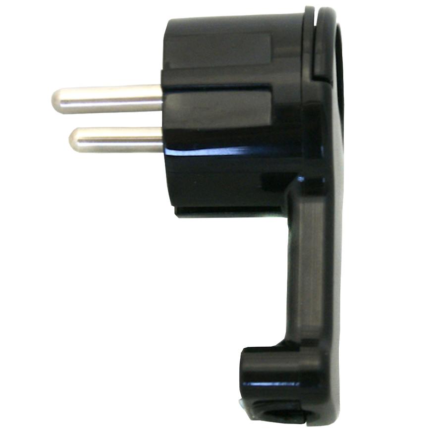 Zástrčka ultra plochá černá12833 BAUMAX