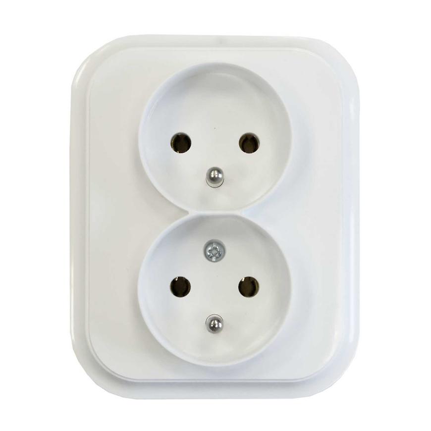 Zásuvka dvojitá s uzemněním ECO 22611