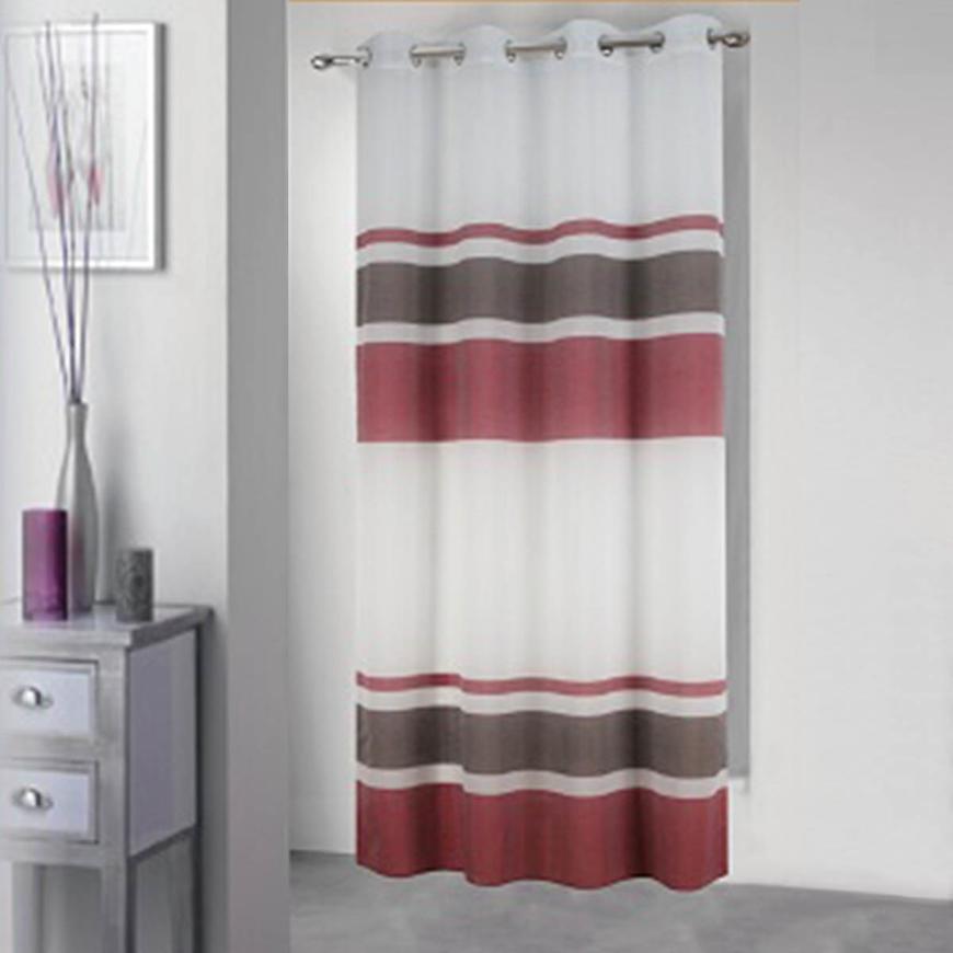 Závěs S Kroužky Nuka 16074 140x250 Červený BAUMAX