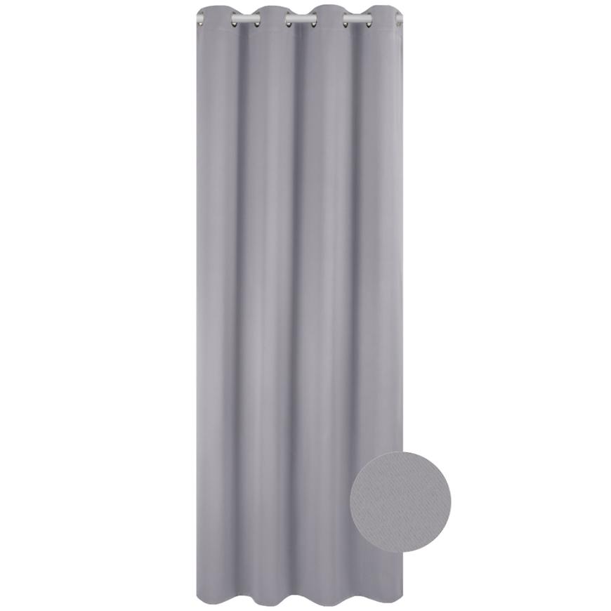 Závěs ZITA 140X250 19865 Blackout šedá LASHER