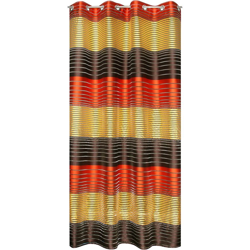 Závěs s kroužky Genny 140x250 zlato-oranžový BAUMAX