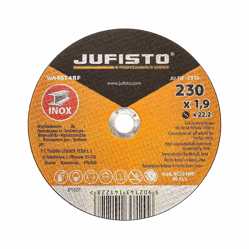Řezný kotouč nerez 230 x 1.9 mm
