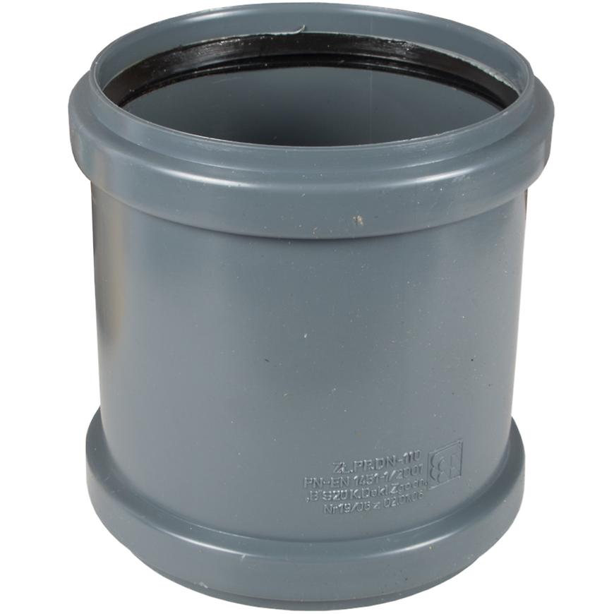 Šedý nátrubek ø75 BAUMAX