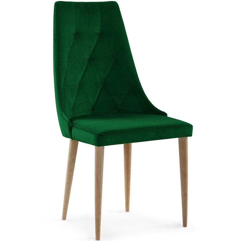 Židle Caren II Velvet zelená BAUMAX