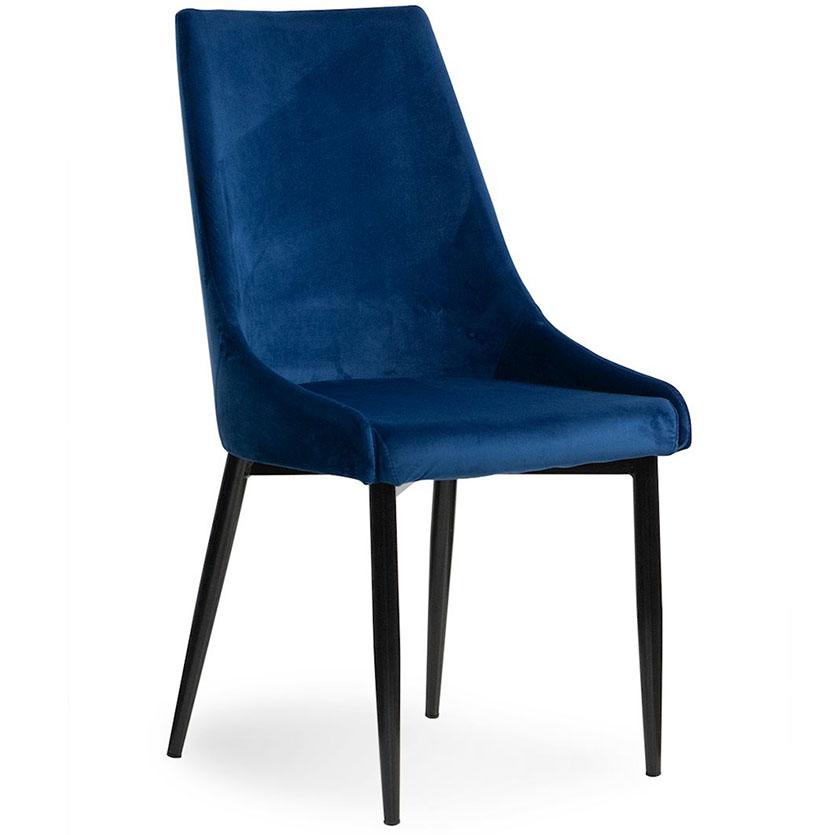Židle Luis Velvet modrý BAUMAX