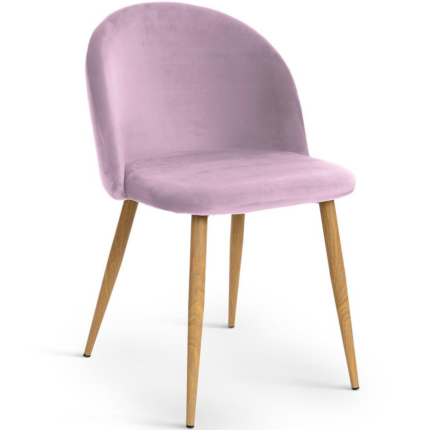 Židle Song samet růžový BAUMAX