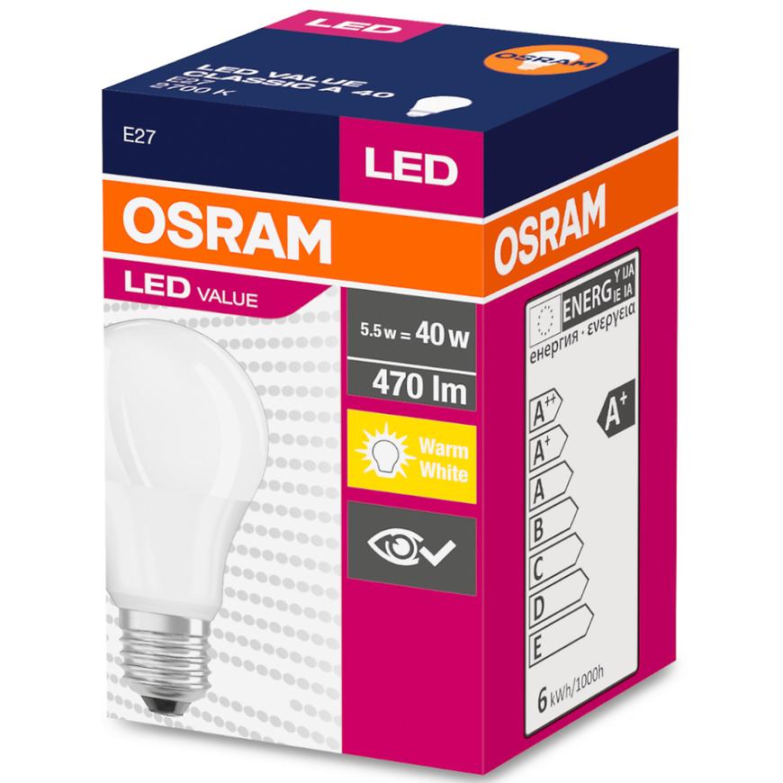 Žárovka LED 6W/827 E27 Value Cl A 40 Fr BAUMAX