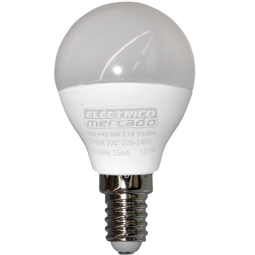 Žárovka LED EM 6W P45 E14 2700K BAUMAX