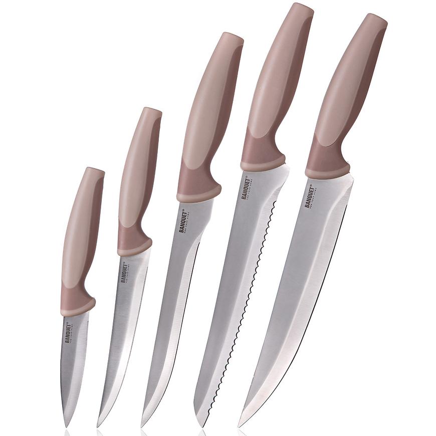 5-dílná sada nožů TRINITY hněd. 25055124 BAUMAX