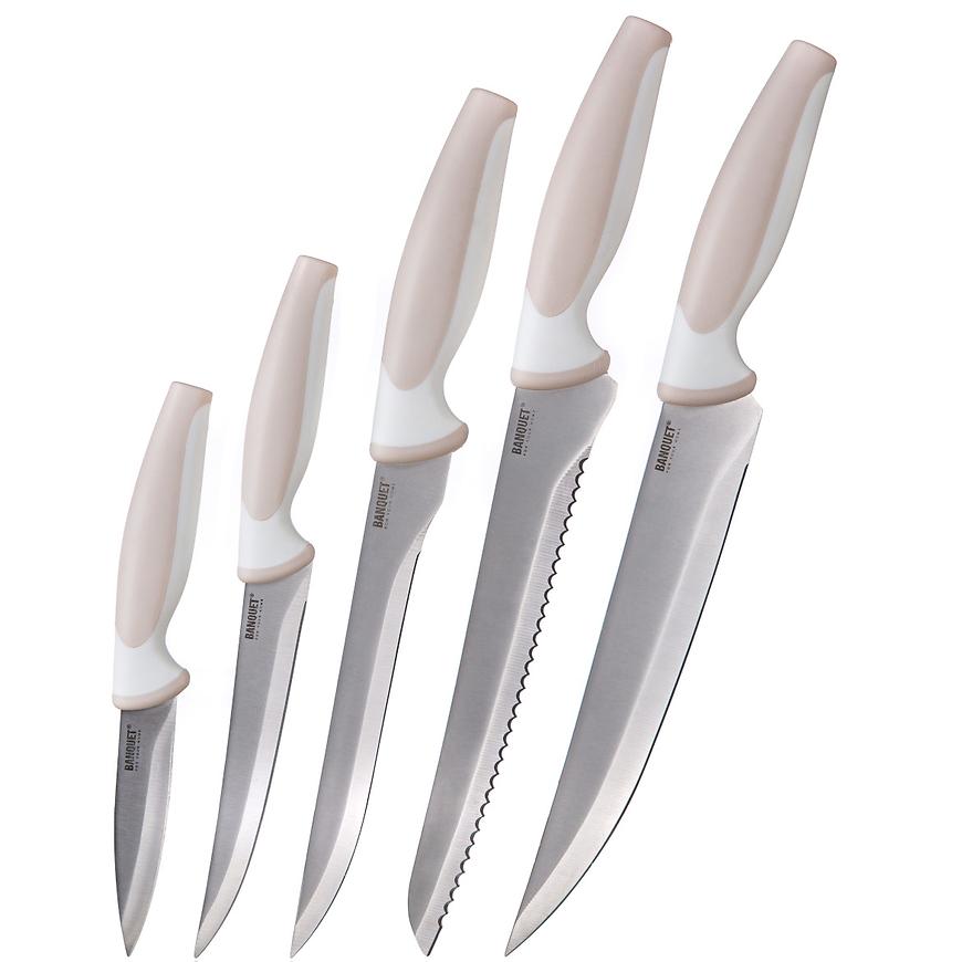 5-dílná sada nožů TRINITY krem 25055122 BAUMAX