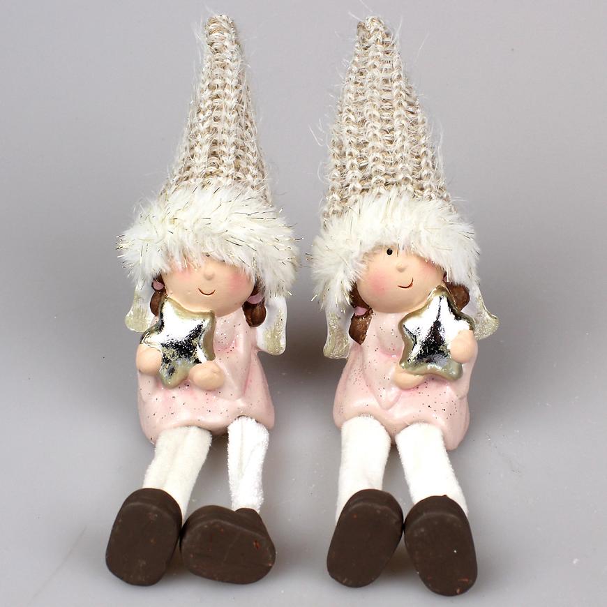 Anděl s visícíma nohama 25 cm (různé vzory) BAUMAX