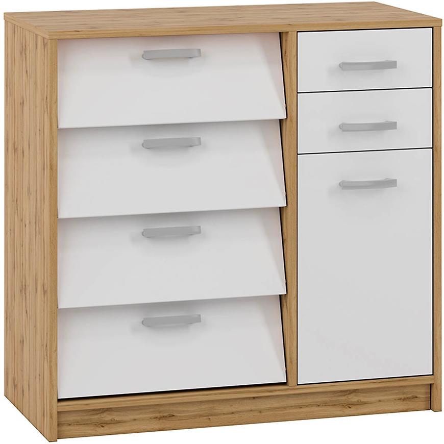 Botnik Mez 80cm Dub Wotan/Bílý BAUMAX