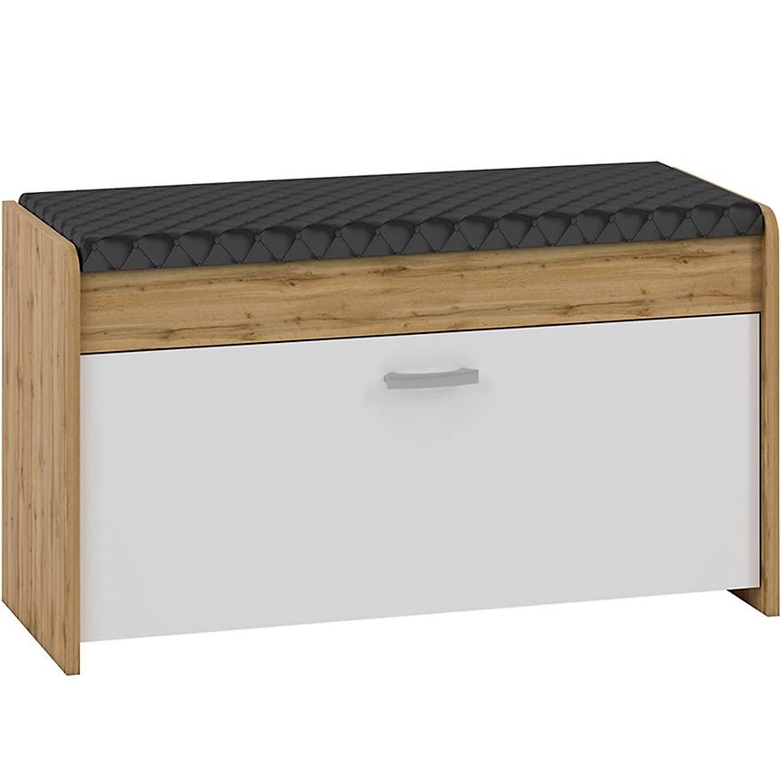 Botník Mez 90cm Dub Wotan/Bílý BAUMAX