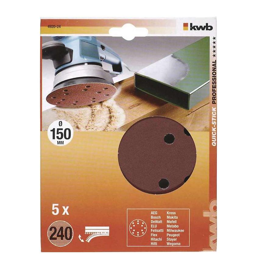 Děrovaný brusný papír k exc. brusce 150 K240 SB BAUMAX