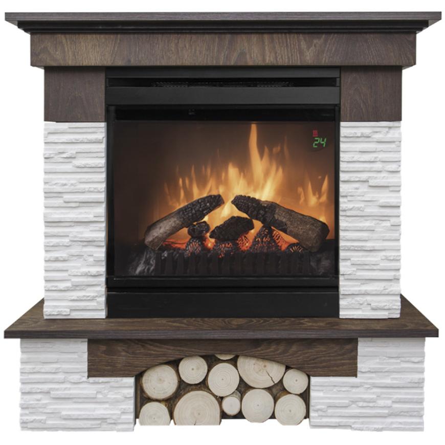 Elektrický krb Porto ořech 1500 W BAUMAX