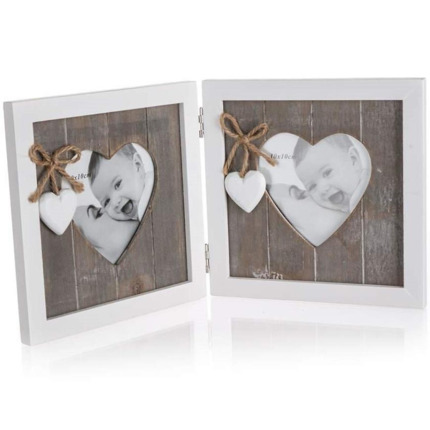Fotorámeček dvoustrannýserce 63917653 Solid Heart BAUMAX