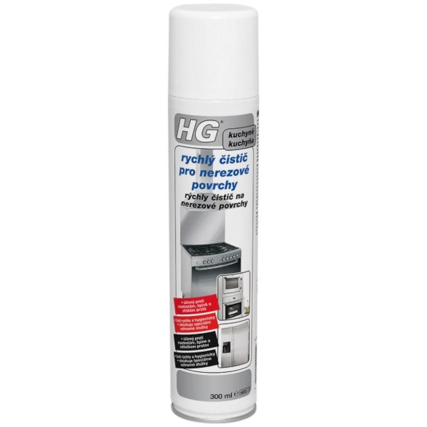 HG rychlý čistič pro nerezové povrchy 300ml HG
