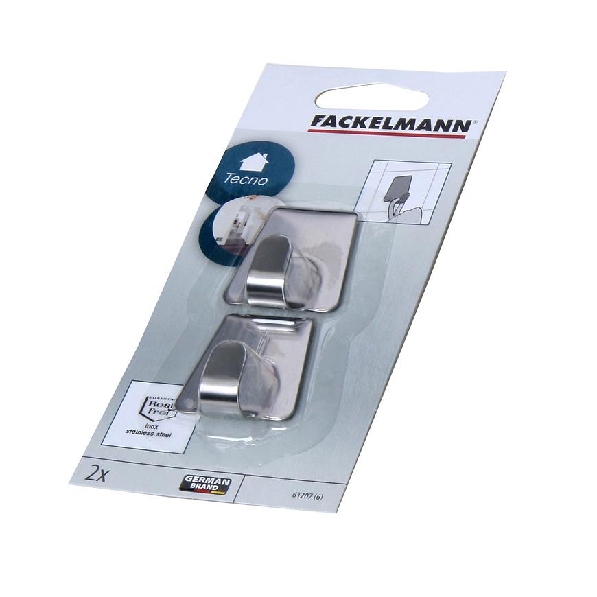 Háčky -trapez- inox samolep. 61207 BAUMAX