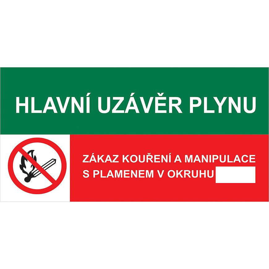 Hlavní uzávěr plynu. Zákaz kouření BAUMAX