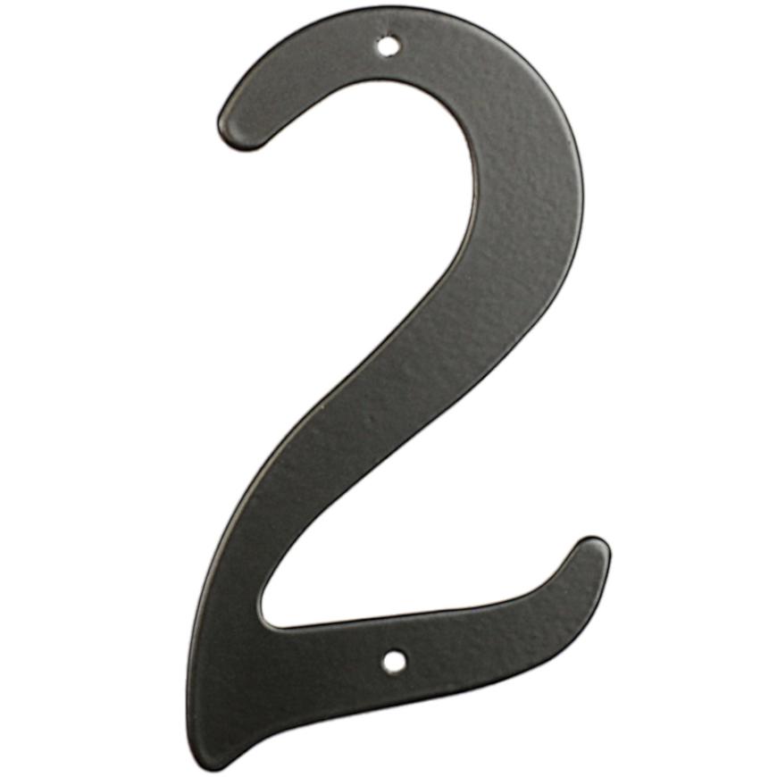 Hliníkové číslo 2d černé rn.105hr.2.AL.c                RICHTER