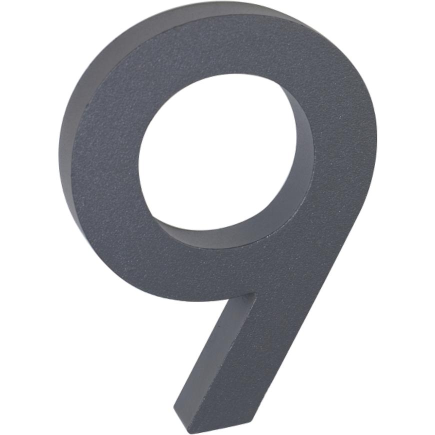 Hliníkové číslo 3D Antracit matný 9 RN.100LV RICHTER