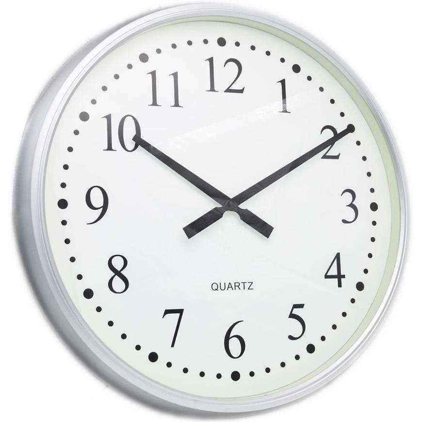 Hodiny nástěnné 10649A-CHROME SILVER BAUMAX