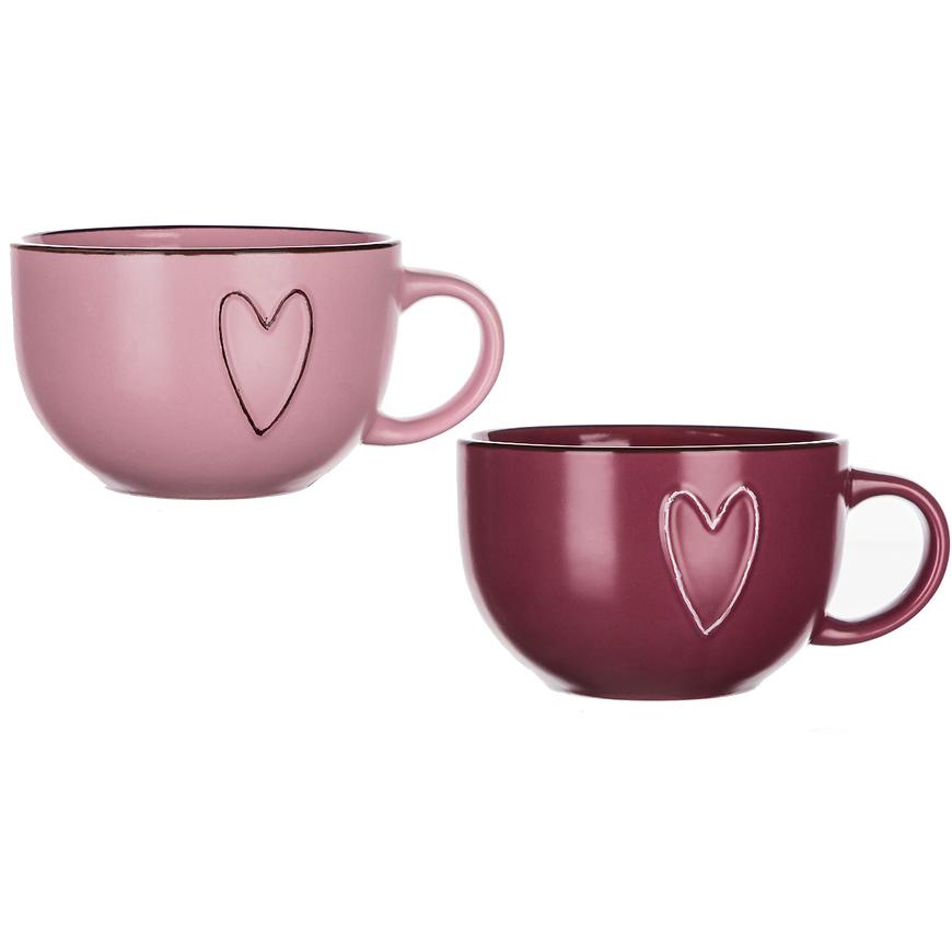 Hrníček keramický Jumbo heart 730 ml mix 60325032 BAUMAX