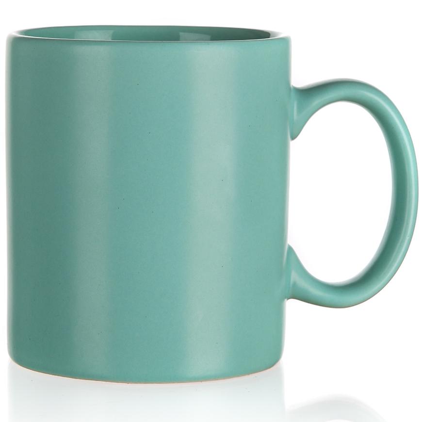 Hrníček keramický Mat 350ml mátově zelený 60210313 BAUMAX