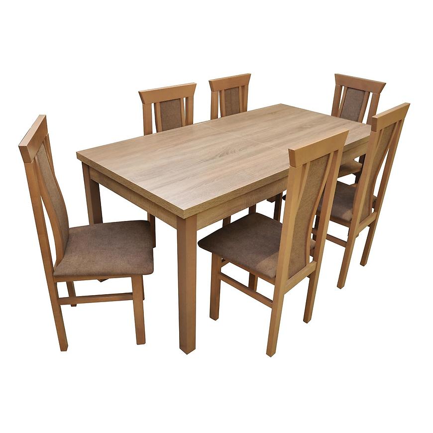 Jídelní set Alex 3 1+6 Dub Lanýž 160x80+40 BAUMAX