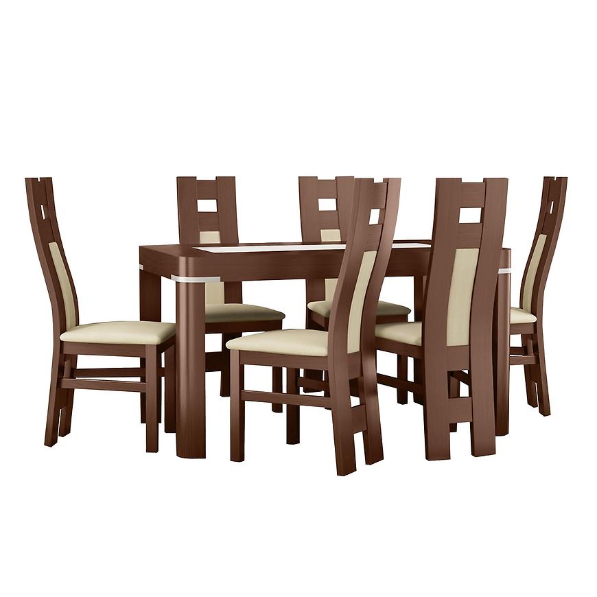 Jídelní set Amelia 1+6 Hnědý 180x90+50 BAUMAX