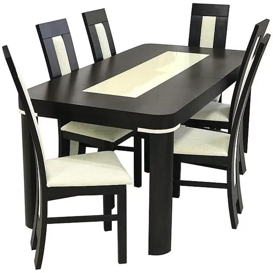 Jídelní set Amelia 2 1+6 Wenge 180x90+50 BAUMAX
