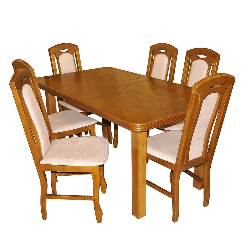 Jídelní set Aries 1+6 Dub Rustikal 160x90+40 BAUMAX