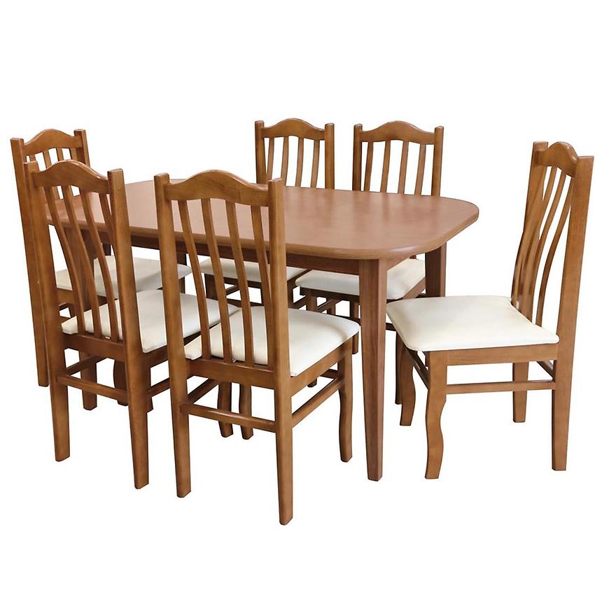 Jídelní set Kris 1+6 Dub 140x80+40 BAUMAX