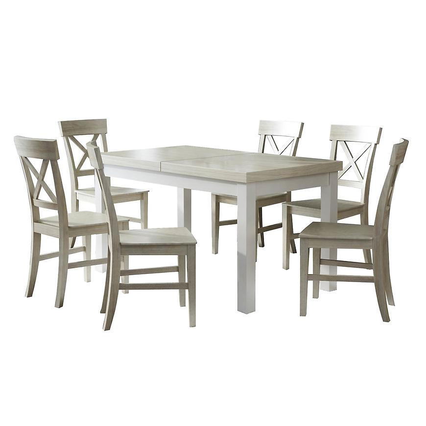 Jídelní set Oliwia 1+6 Dub Sonoma 140x80+80 BAUMAX