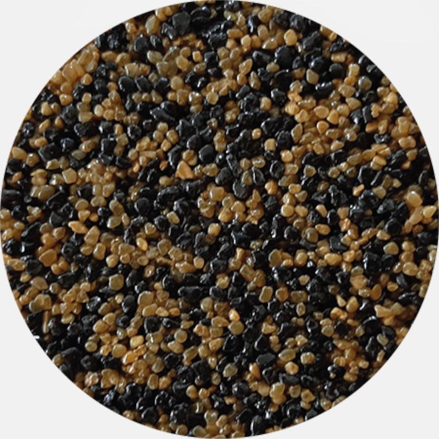 Kamenivo pro Tekutou dlažbu černá-okrová 15