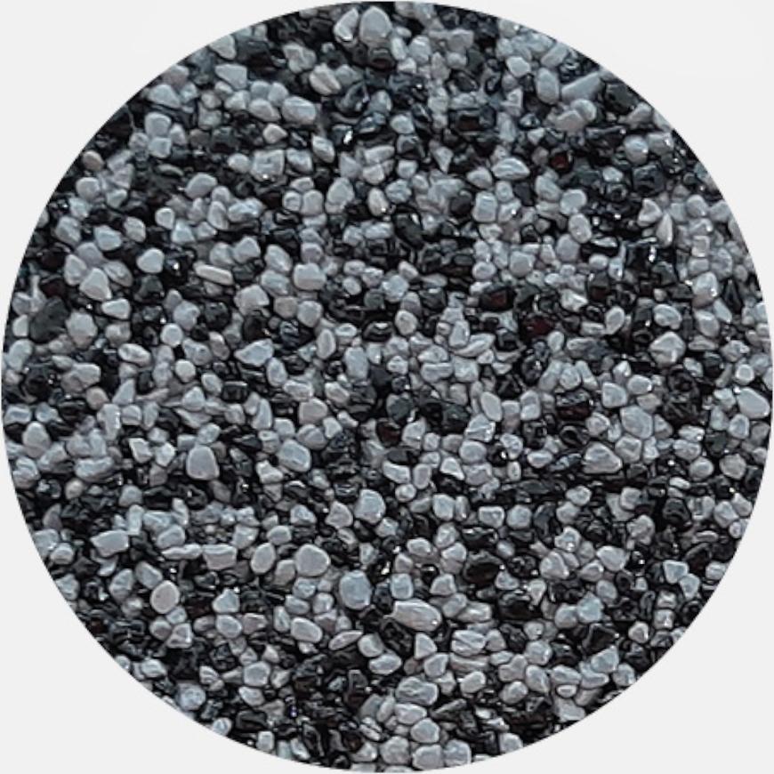 Kamenivo pro Tekutou dlažbu černá-šedá 15